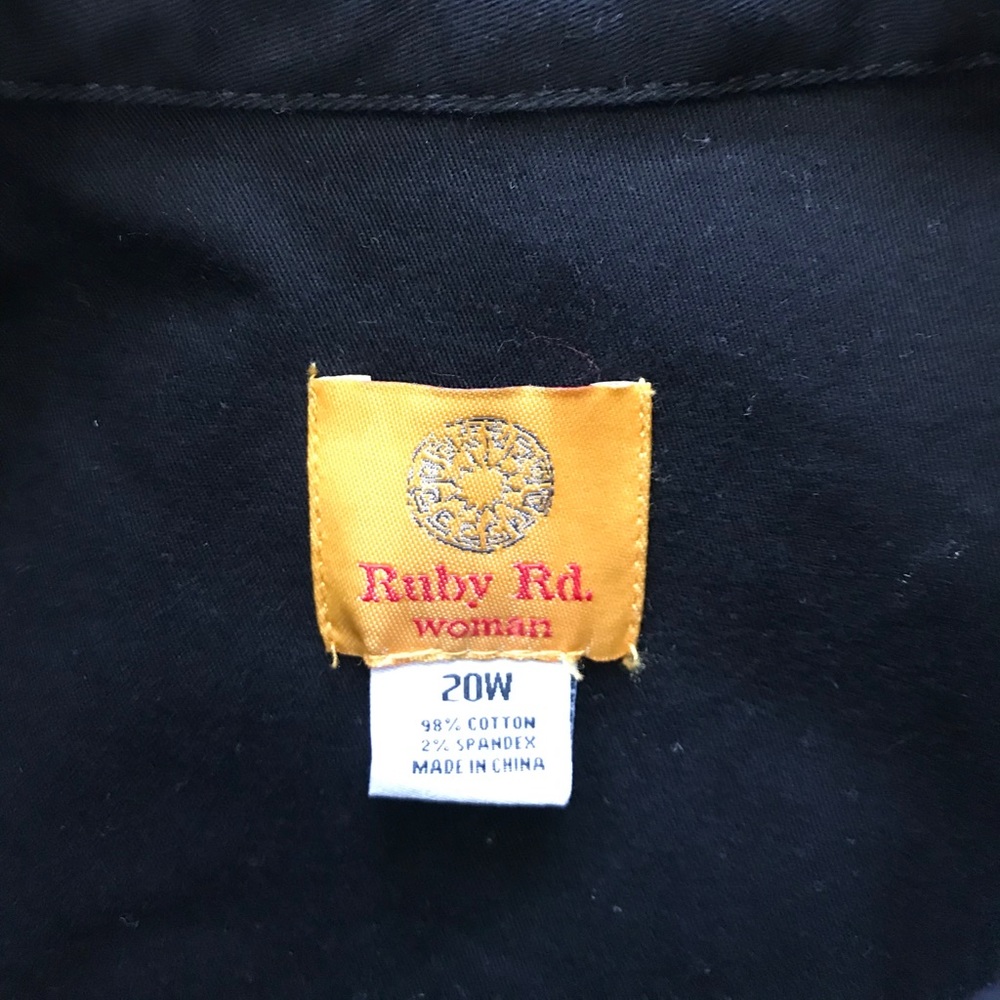 Ruby Rd Button Up Black Jacket - image 2